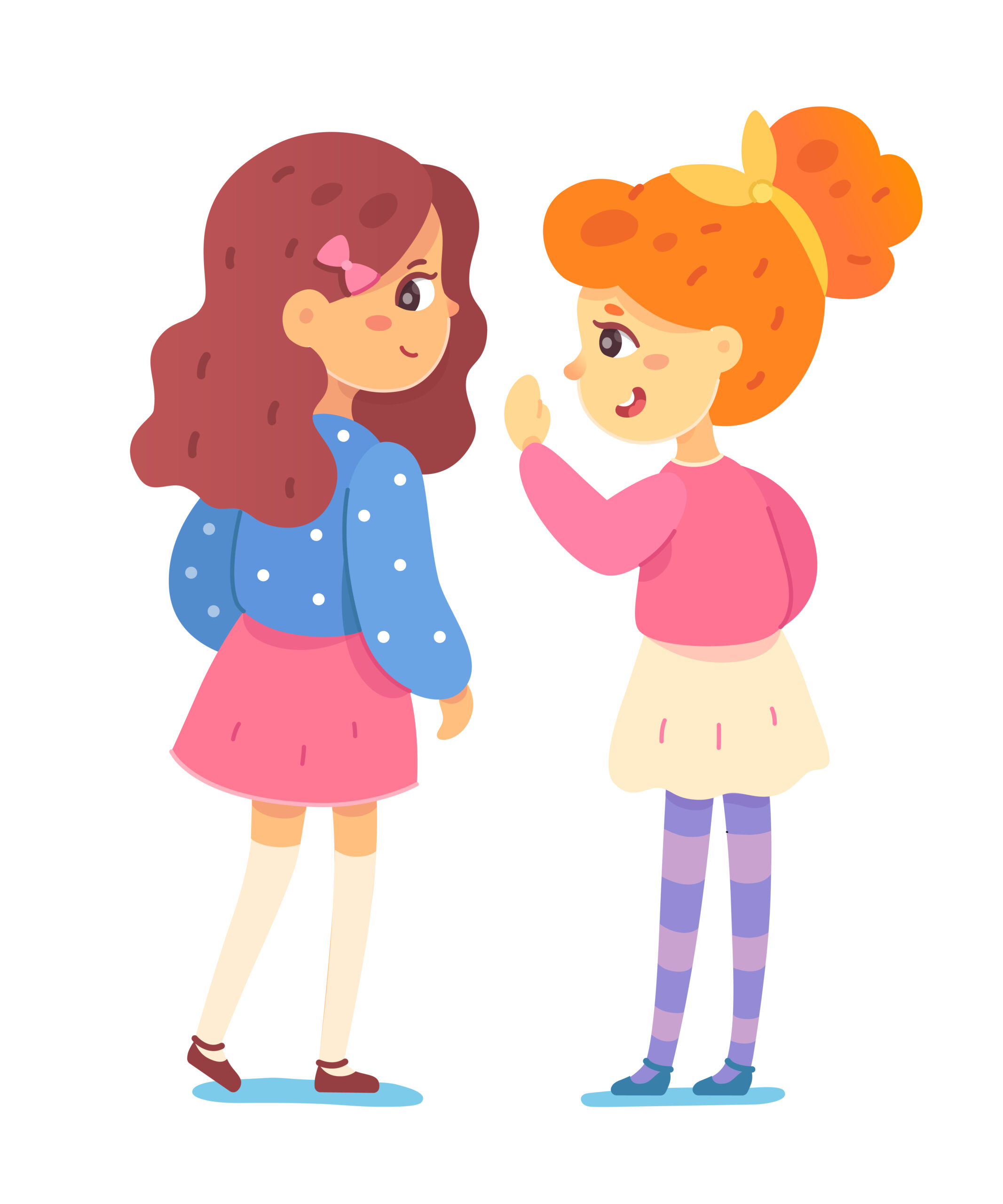 Little girls talking
